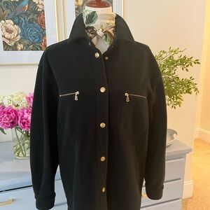 Women’s Bogner Micro fleece Black shirt jacket- size 10